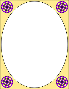 Oval Frame Colour
