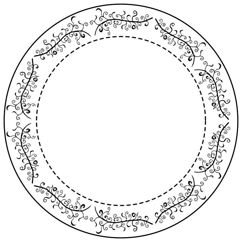Round Flourish Border