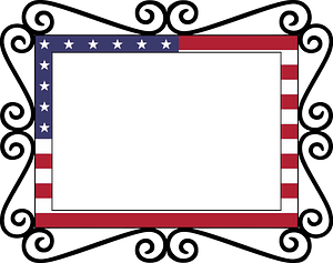 Us Flag Frame