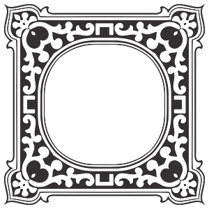 Vintage Decorative Ornamental Frame 7