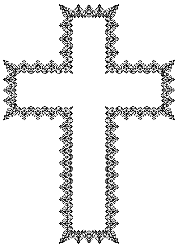 Vintage Frame Extended Cross