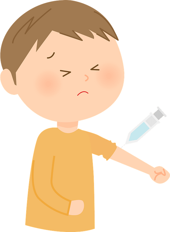 Little Boy Getting a Vaccination