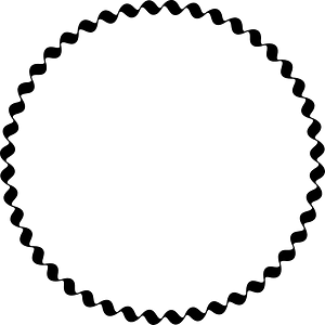 Wiggly Frame Circle