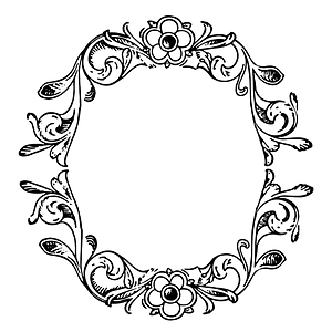 Floral Frame Border Vector