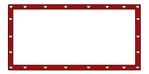 Border Hearts 4x2