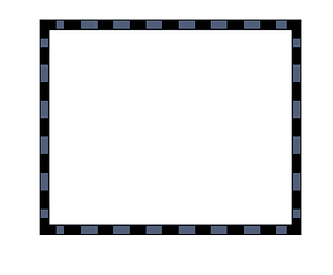 Worldlabel.Com Border Blue Black 4x3.3