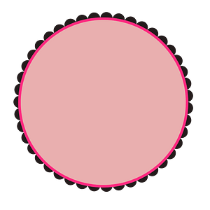 Scalloped round Frame