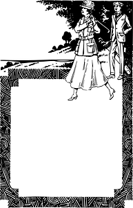 Two golfers frame