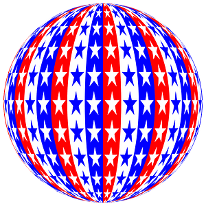 Red White Blue Sphere