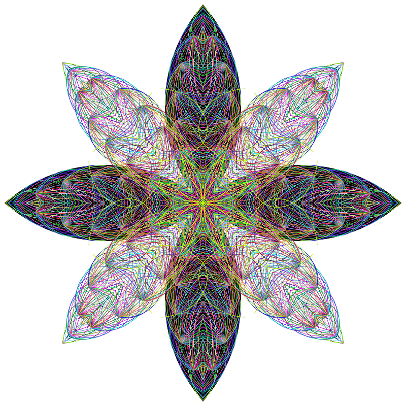 Floral Line Art Mandala