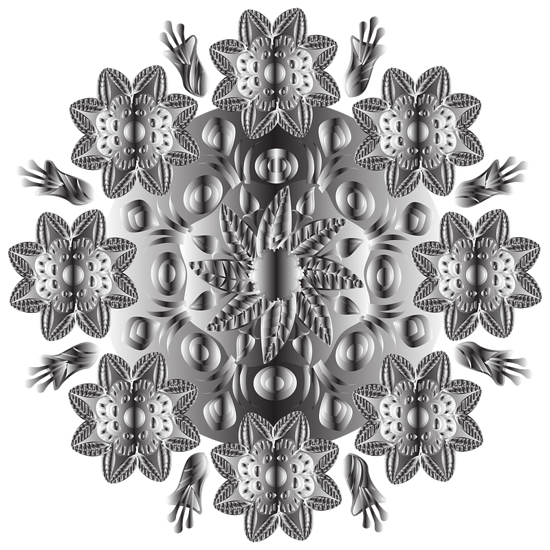 Grayscale Mandala