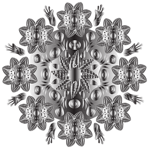 Grayscale Mandala