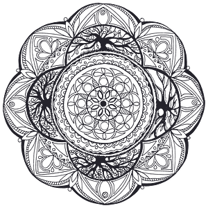Hand Drawn Mandala No Fills