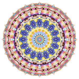Kaleidoscopic Mandala 3 No Backgorund