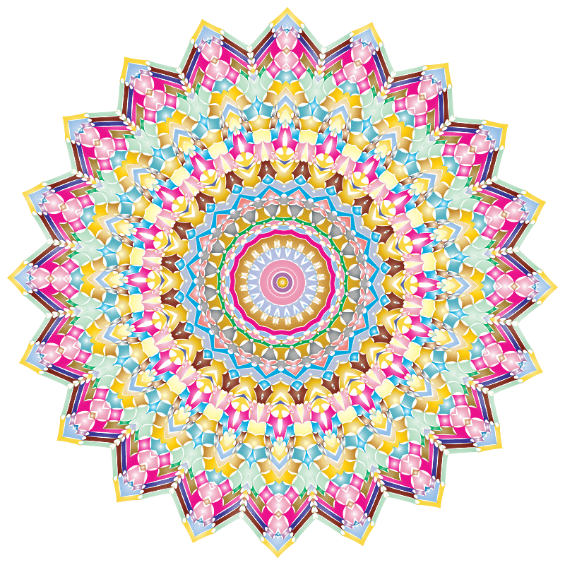 Kaleidoscopic Mandala 4 No Backgorund