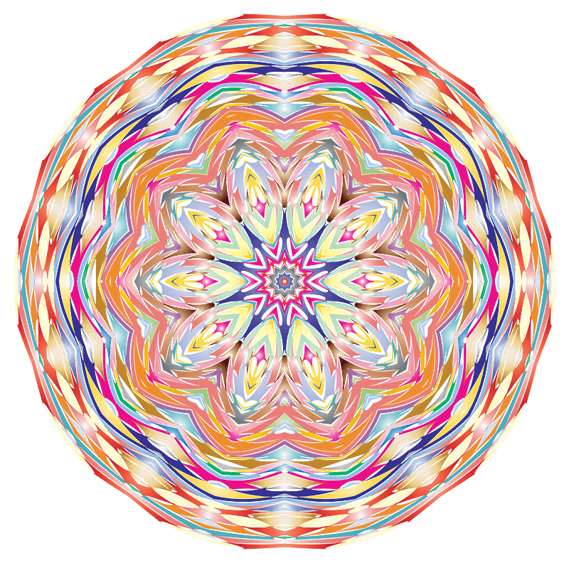 Kaleidoscopic Mandala 6 No Backgorund