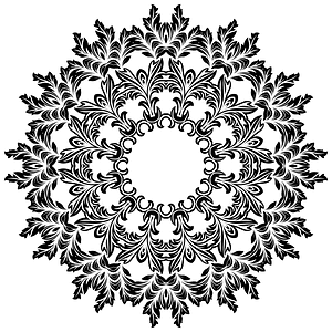 Decorative Ornamental Floral Flourish Design 20