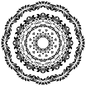 Decorative Ornamental Floral Flourish Design 22