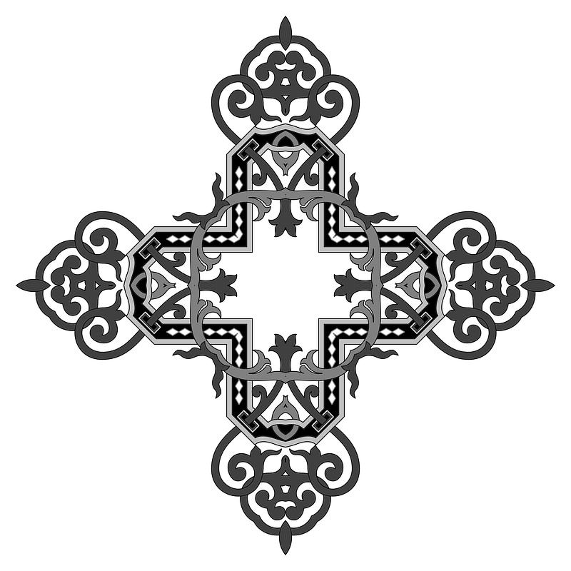 Floral Flourish Cross 3