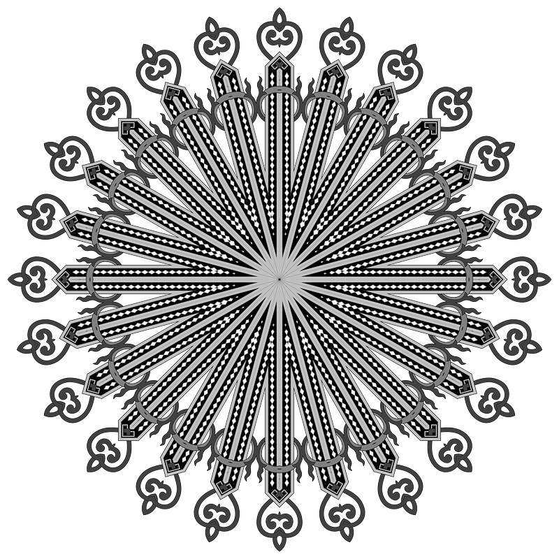 Floral Flourish Design Interpolated 5