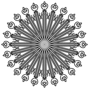 Floral Flourish Design Interpolated 5