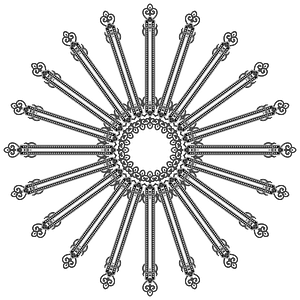 Floral Flourish Design Interpolated 8