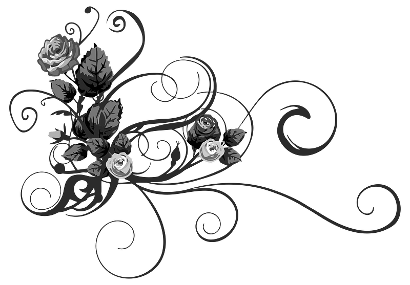 Rose Floral Flourish 2