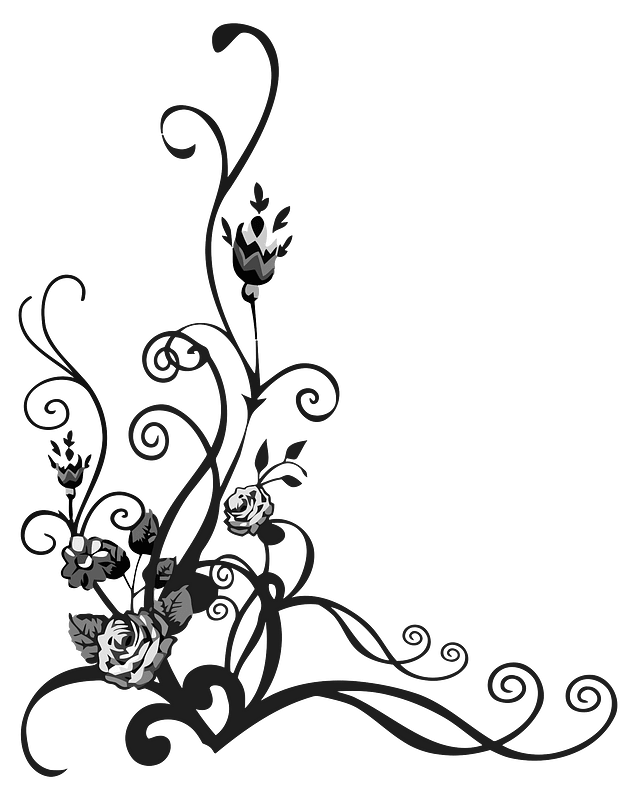 Rose Floral Flourish 3