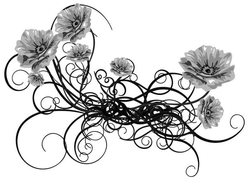 Rose Floral Flourish 7