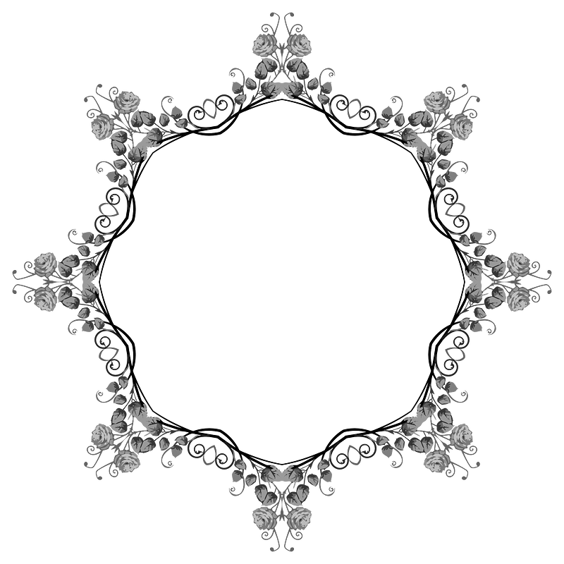 Rose Floral Flourish Design 13