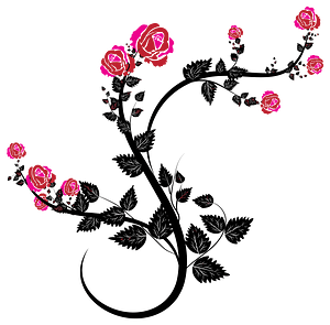 Rose Floral Flourish