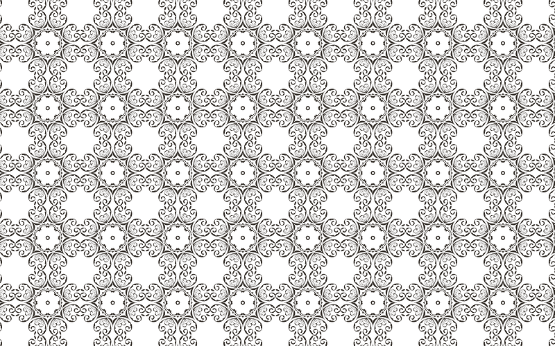 Seamless Floral Flourish Design Pattern