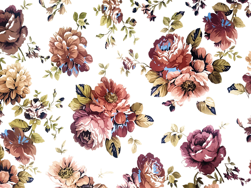 Vintage Floral Texture Background