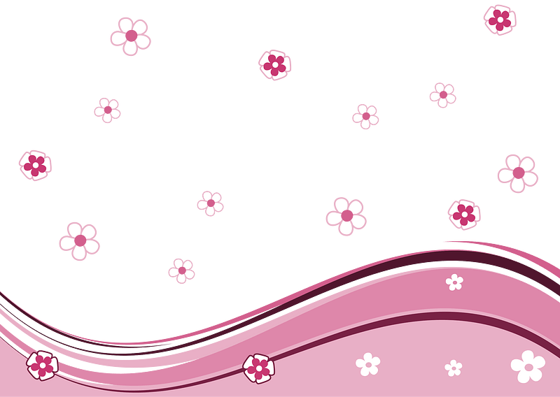 Floral Background Pink A6
