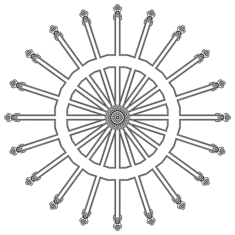Floral Flourish Design Interpolated 9