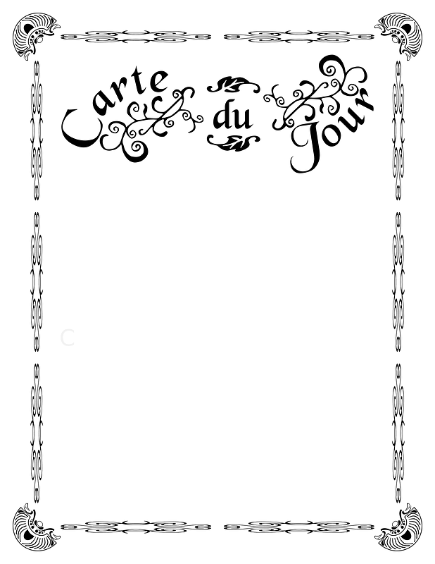 Carte De Jour (Us Size)