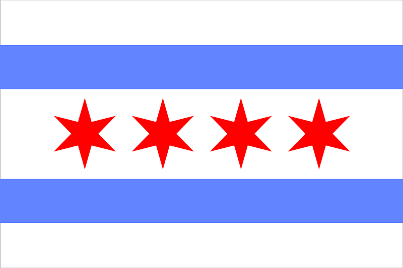 Chicago Flag Border - Free vector clipart images on creazilla.com