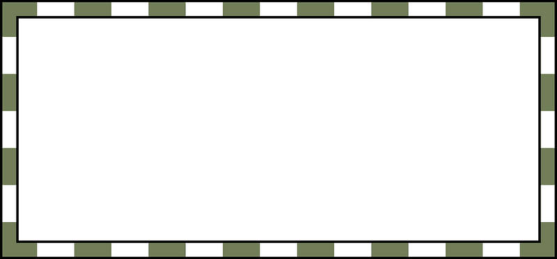 Border - Green and White
