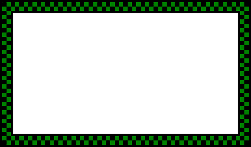 Green Checked Border