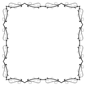Line Art Flourish Banner Extrapolated 11