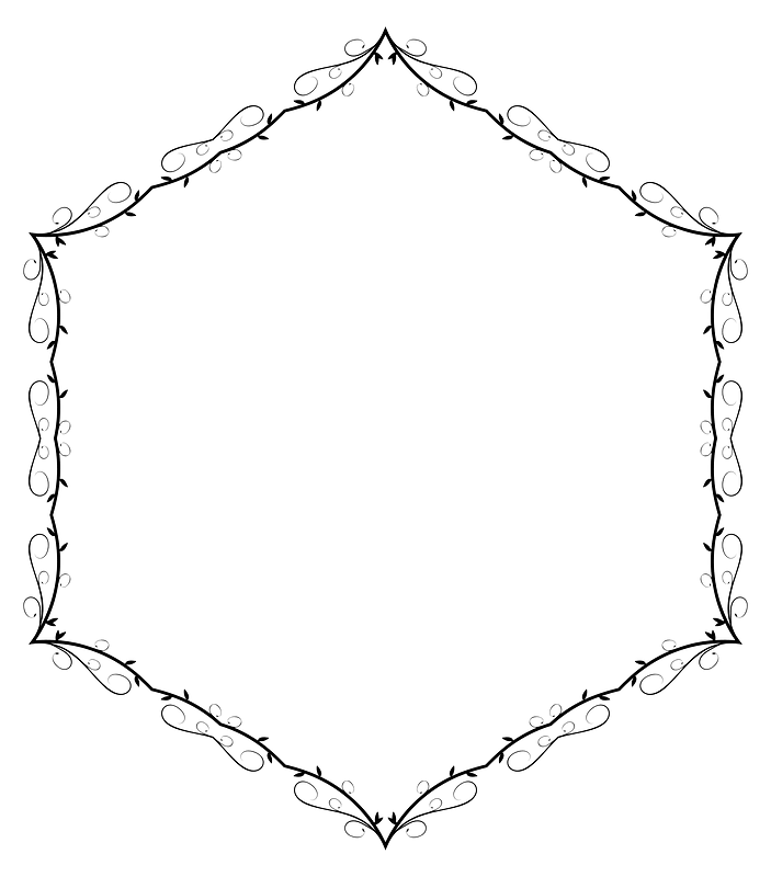 Line Art Flourish Banner Extrapolated 13