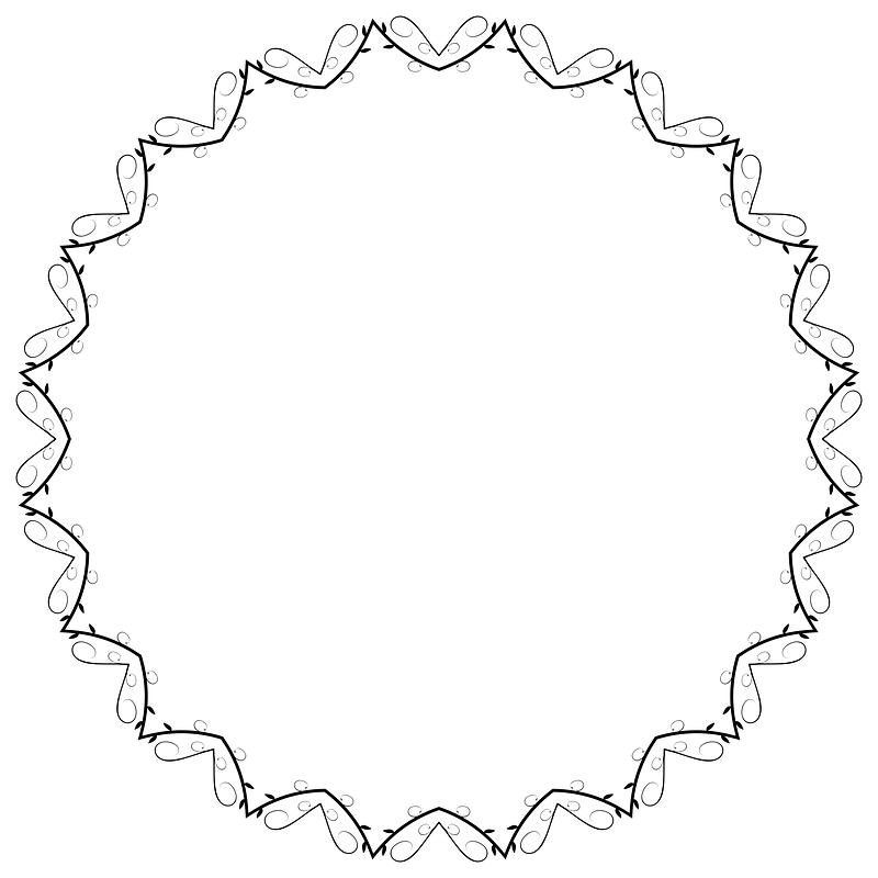 Line Art Flourish Banner Extrapolated 14