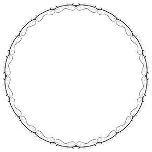 Line Art Flourish Banner Extrapolated 17