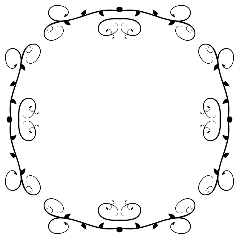 Line Art Flourish Banner Extrapolated 2