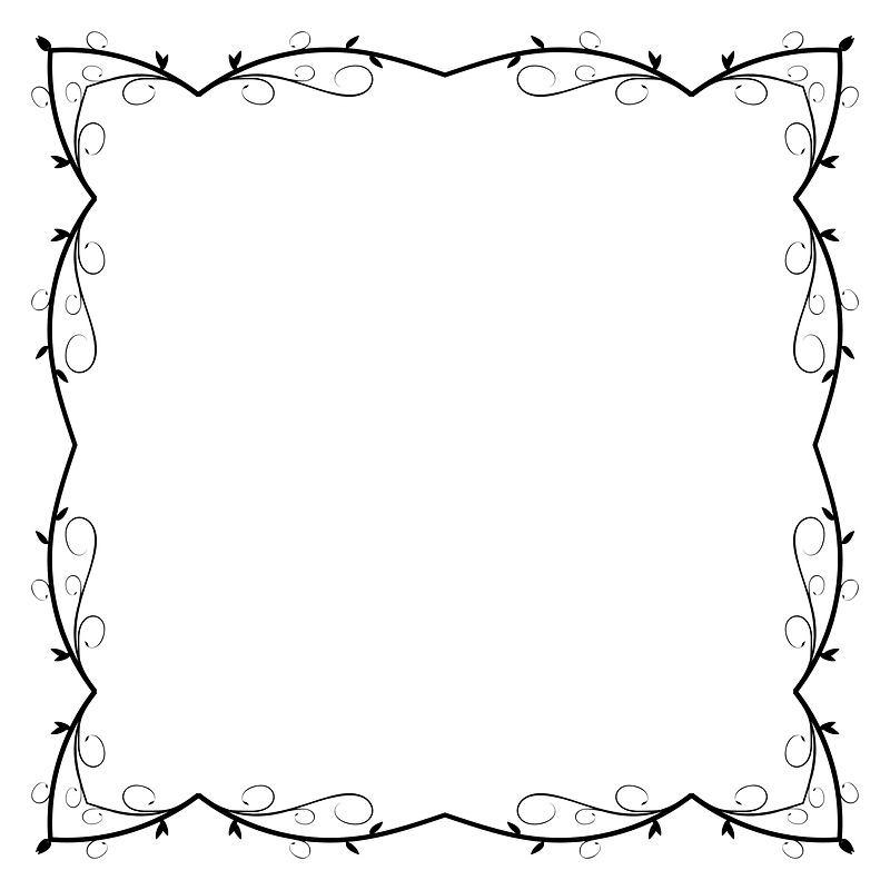 Line Art Flourish Banner Extrapolated 7
