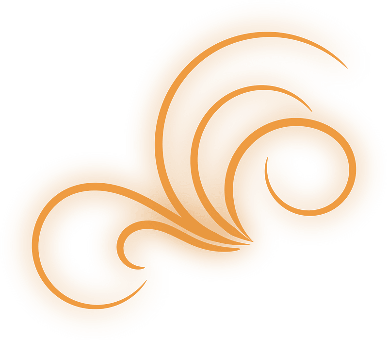 Orange Glowing Flourish