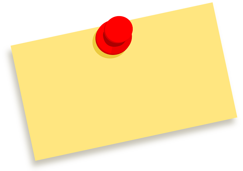 Thumbtack Note Blank