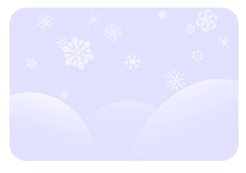 Soft Blue Snowflakes