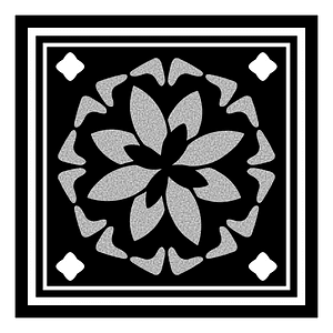 Decorative square ornament