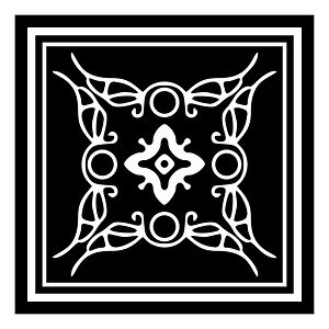 Decorative square ornament